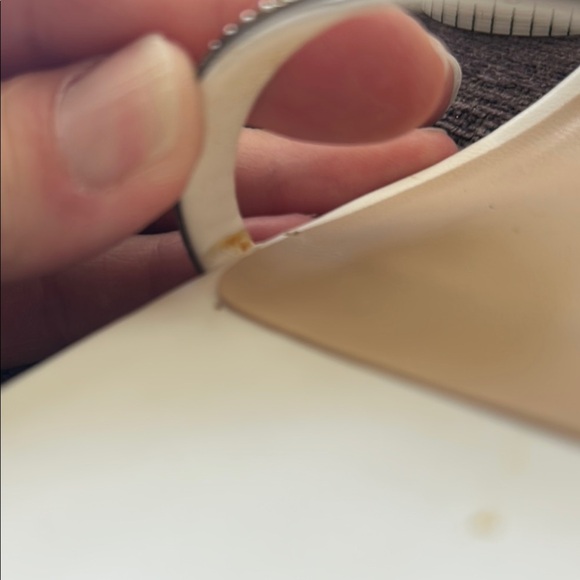 Bebe White and Gold Elegant Heels - Picture 15 of 15